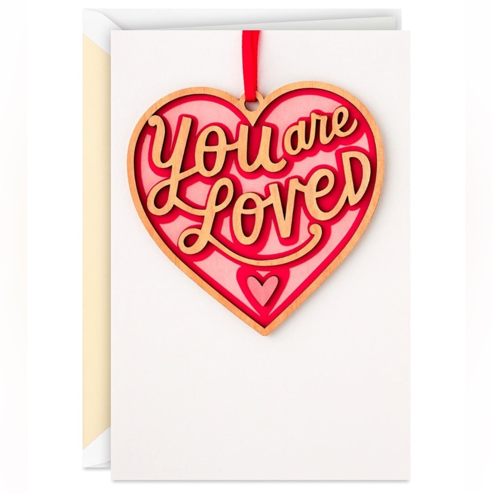 Hallmark Signature Valentine’s Day Card | Heart Ornament